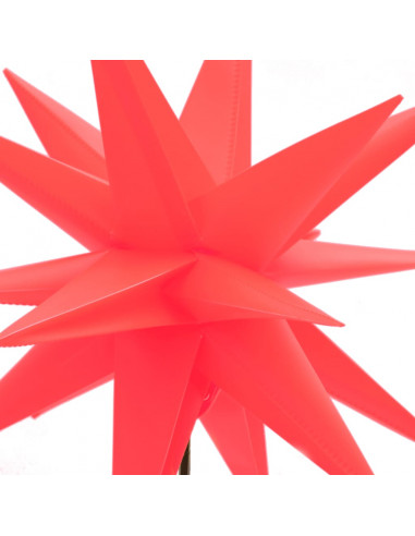 Luce di Natale con Picco Terra e LED Pieghevole Rossa 57 cm