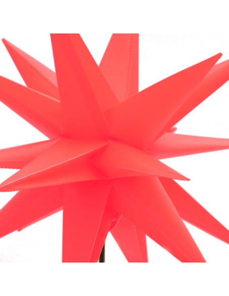 Luce di Natale con Picco Terra e LED Pieghevole Rossa 57 cm