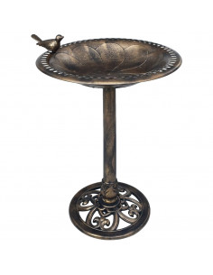 Vaschetta Bagnetto per Uccelli da Giardino Bronzo in Plastica 2