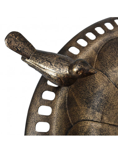 Vaschetta Bagnetto per Uccelli da Giardino Bronzo in Plastica