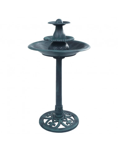 Vasca da Bagno per Uccelli con Fontana Verde 50x91 cm in Plastica