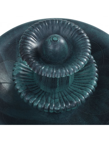 Vasca da Bagno per Uccelli con Fontana Verde 50x91 cm in Plastica