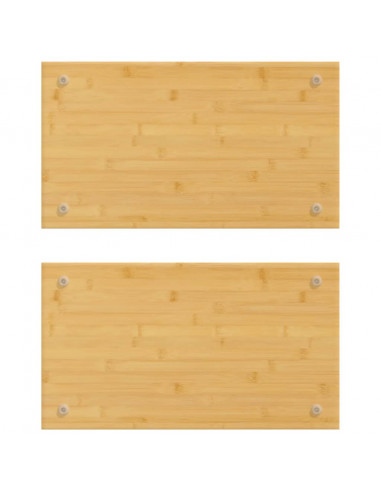 Coprifornelli 2 pz 50x28x1,5 cm in Bambù