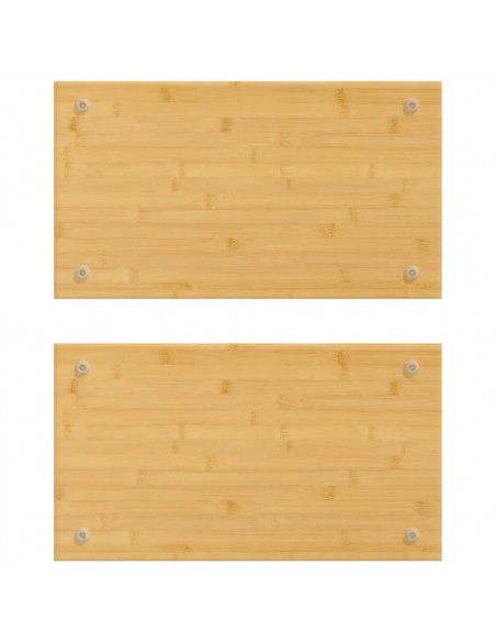 Coprifornelli 2 pz 50x28x1,5 cm in Bambù