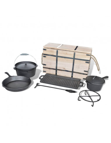 Set forno olandese 9 pz