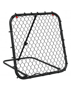 Rimbalzatore da Calcio Regolabile Nera 84x73x60-80 cm Acciaio 2