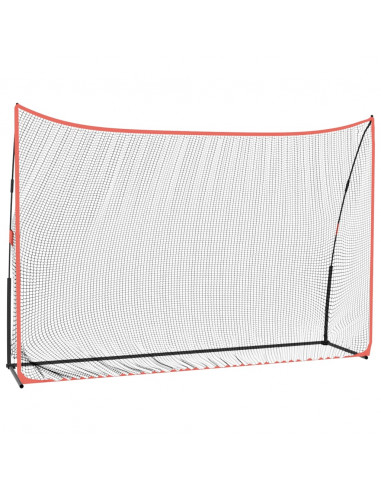 Rete da Golf Nera e Rossa 305x91x213 cm in Poliestere