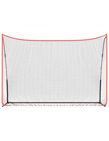 Rete da Golf Nera e Rossa 305x91x213 cm in Poliestere