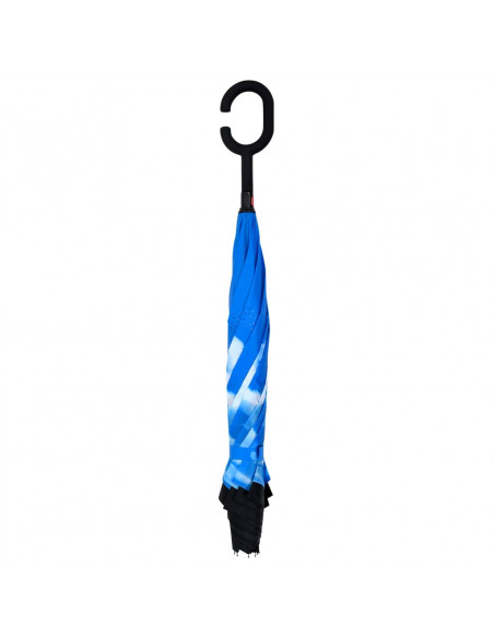 Ombrellone con Maniglia a C Nero 108 cm
