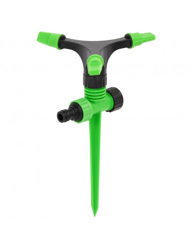 Irrigatori Rotanti 4 pz Verdi e Neri 16x13,5x25,5 cm ABS e PP