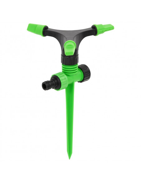 Irrigatori Rotanti 4 pz Verdi e Neri 16x13,5x25,5 cm ABS e PP