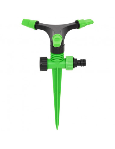 Irrigatori Rotanti 4 pz Verdi e Neri 16x13,5x25,5 cm ABS e PP