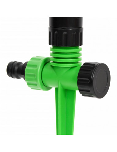 Irrigatori Rotanti 4 pz Verdi e Neri 16x13,5x25,5 cm ABS e PP