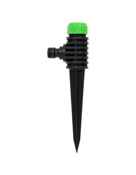 Irrigatori Rotanti 6 pz Verdi e Neri 3x6x19,5 cm ABS e PP