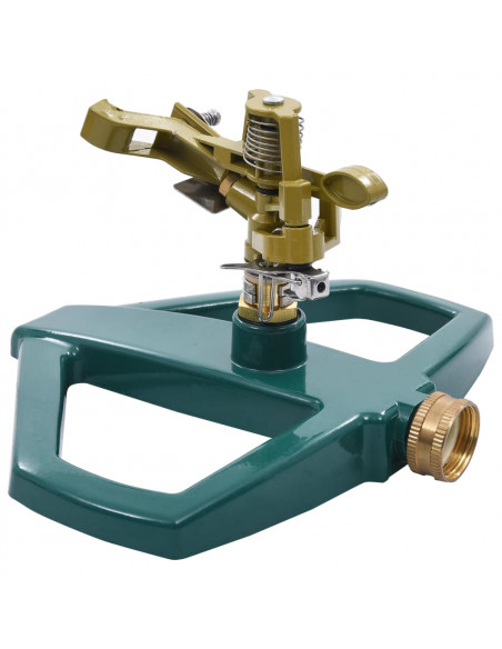 Irrigatore Rotante Verde 21x22x13 cm in Metallo