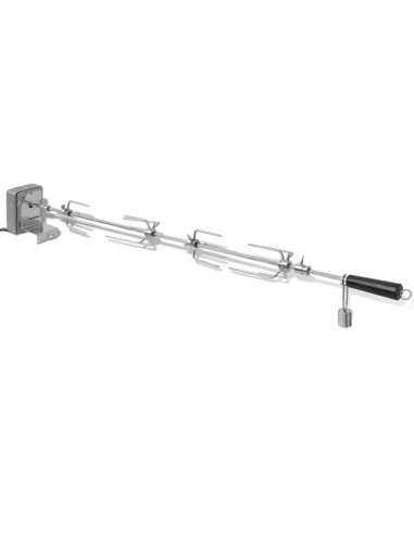 Spiedo motorizzato da rosticceria in acciaio 1000 mm