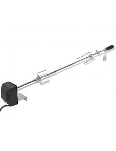 Spiedo motorizzato da rosticceria in acciaio 1000 mm