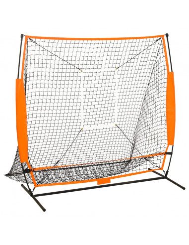 Rete da Allenamento Multisport Baseball Nera 174x76x158,5 cm