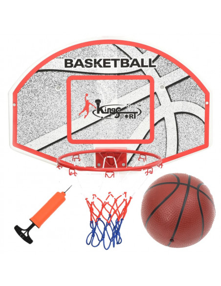 Set Tabellone da Basket da Parete 3 pz 66x44,5 cm