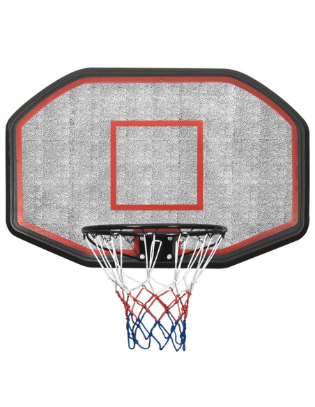 Tabellone da Pallacanestro Nero 109x71x3 cm Polietilene