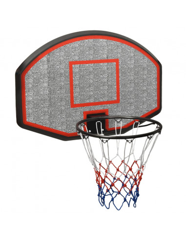 Tabellone da Pallacanestro Nero 90x60x2 cm Polietilene