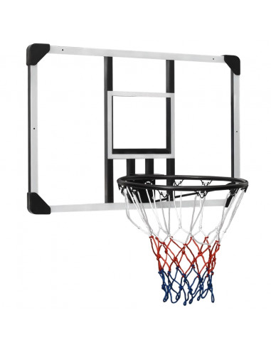 Tabellone Pallacanestro Trasparente 90x60x2,5 cm Policarbonato