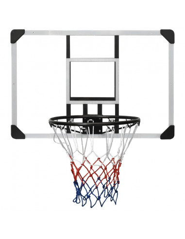 Tabellone Pallacanestro Trasparente 90x60x2,5 cm Policarbonato