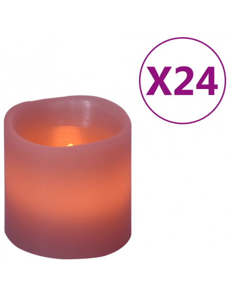 Candele Elettriche a LED 24 pz Bianco Caldo