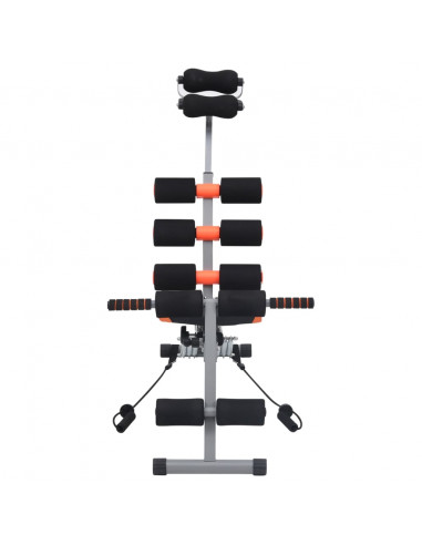 Attrezzo Panca per Allenamento Addominali con Corde Elastiche