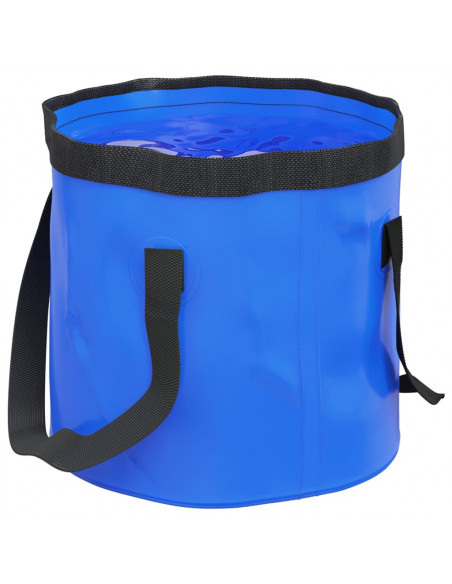Secchi Pieghevoli 2 pz Blu 30 L in PVC