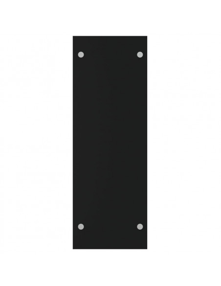 Porta Legna Nero 80x35x100 cm in Vetro Temperato