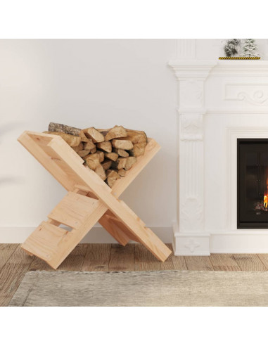 Portaceppi 47x39,5x48 cm in Legno Massello di Pino