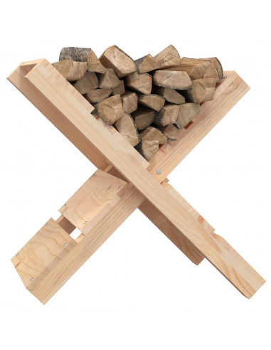 Portaceppi 47x39,5x48 cm in Legno Massello di Pino