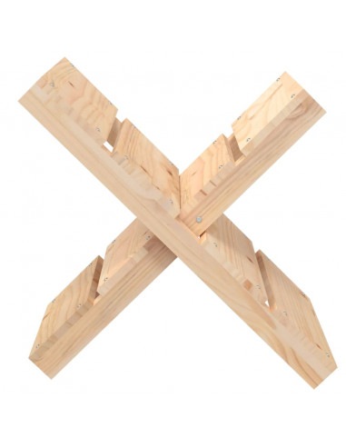 Portaceppi 47x39,5x48 cm in Legno Massello di Pino