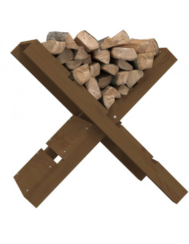 Portaceppi Miele 47x39,5x48 cm in Legno Massello di Pino