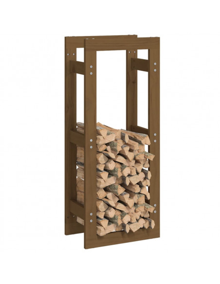 Portalegna Miele 41x25x100 cm in Legno Massello di Pino