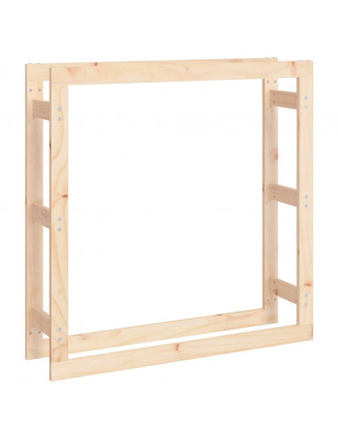 Portalegna 100x25x100 cm in Legno Massello di Pino