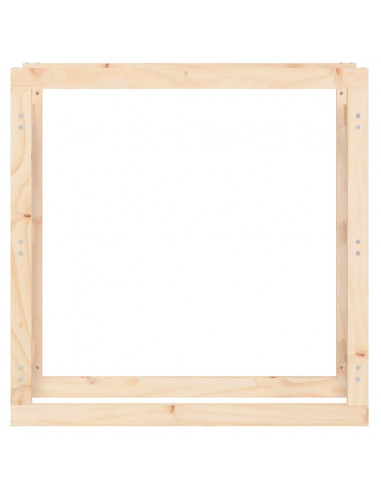 Portalegna 100x25x100 cm in Legno Massello di Pino