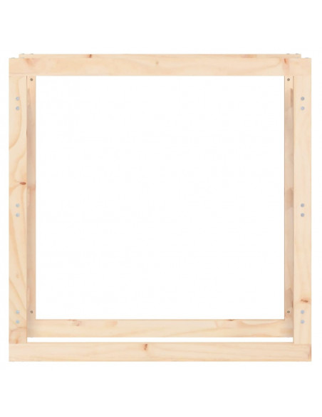 Portalegna 100x25x100 cm in Legno Massello di Pino