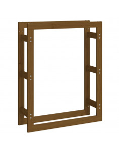 Portalegna Miele 80x25x100 cm in Legno Massello di Pino 2