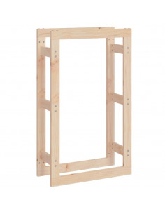 Portalegna 60x25x100 cm in Legno Massello di Pino 2