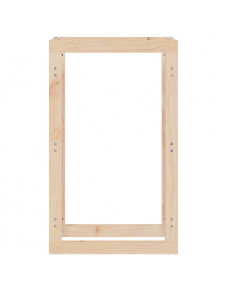 Portalegna 60x25x100 cm in Legno Massello di Pino