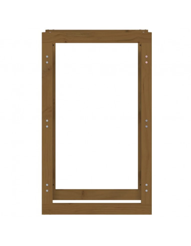 Portalegna Miele 60x25x100 cm in Legno Massello di Pino