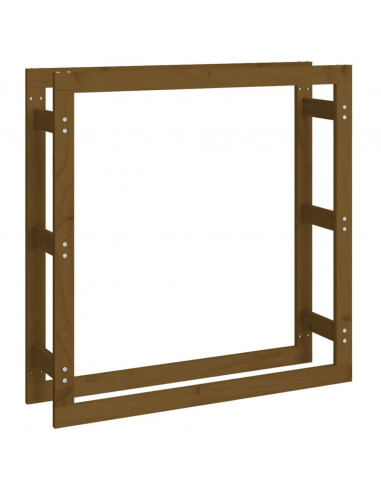 Portalegna Miele 100x25x100 cm in Legno Massello di Pino