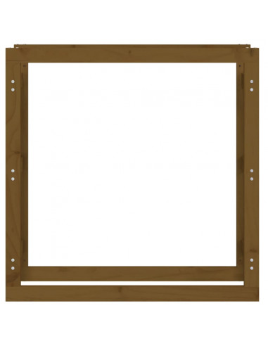 Portalegna Miele 100x25x100 cm in Legno Massello di Pino