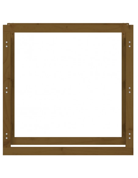 Portalegna Miele 100x25x100 cm in Legno Massello di Pino