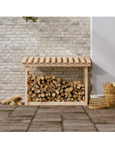 Portalegna 108x64,5x78 cm in Legno Massello di Pino 2