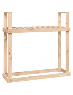 Portalegna 110x35x108,5 cm in Legno Massello di Pino 2
