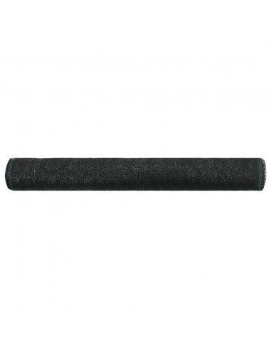 Schermo di Recinzione per Campo da Tennis in HDPE 1,2x50 m Nera