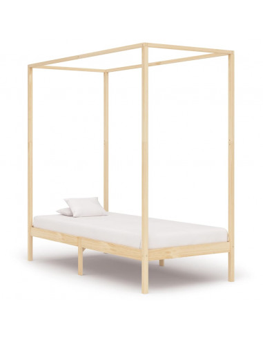 Giroletto a Baldacchino in Legno Massello di Pino 100x200 cm